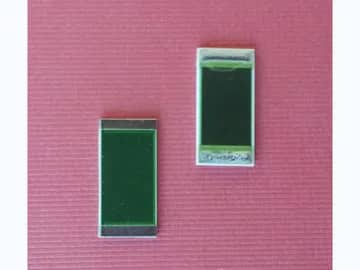 View 3: Two thick film power resistor samples showing alternate sizes and broad printed resistor surfaces