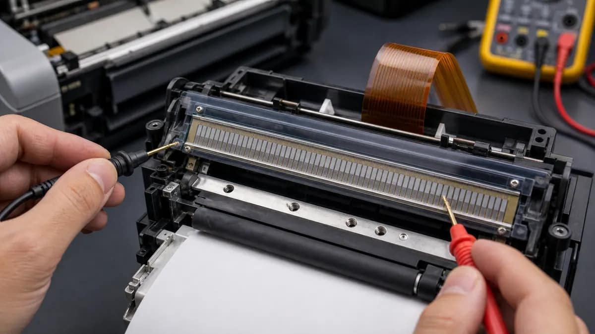 Application illustration of a compact thick film thermal module in printhead equipment