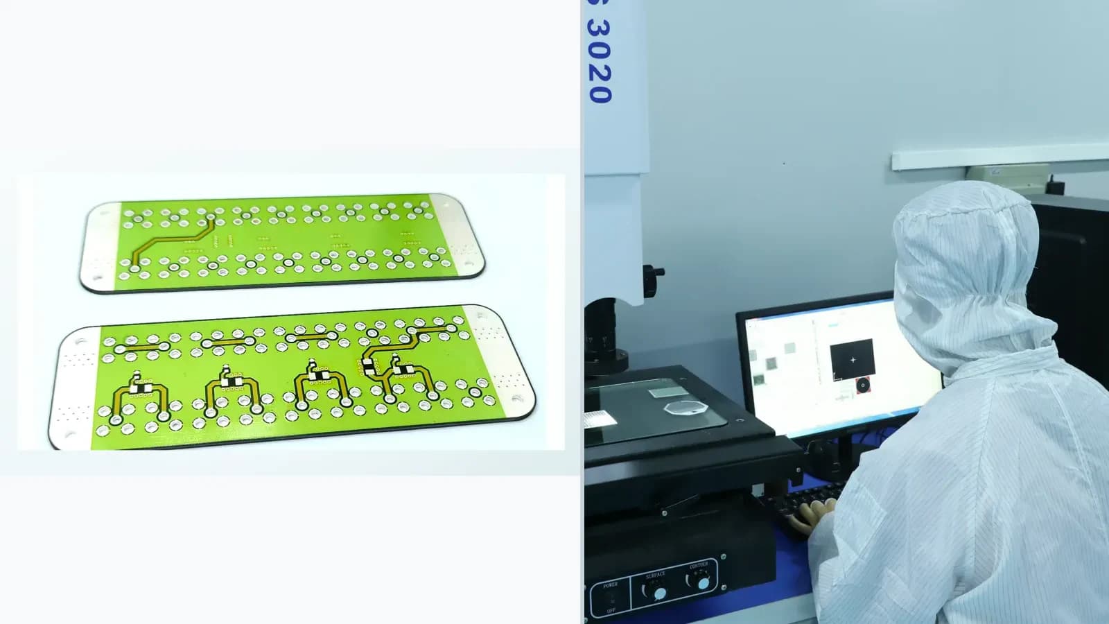 Composite view of cataloged ceramic circuit, via, resistor-array, or voltage-divider products paired with separate inspection context for Double-Sided Thick Film Ceramic Circuit Engineering Review
