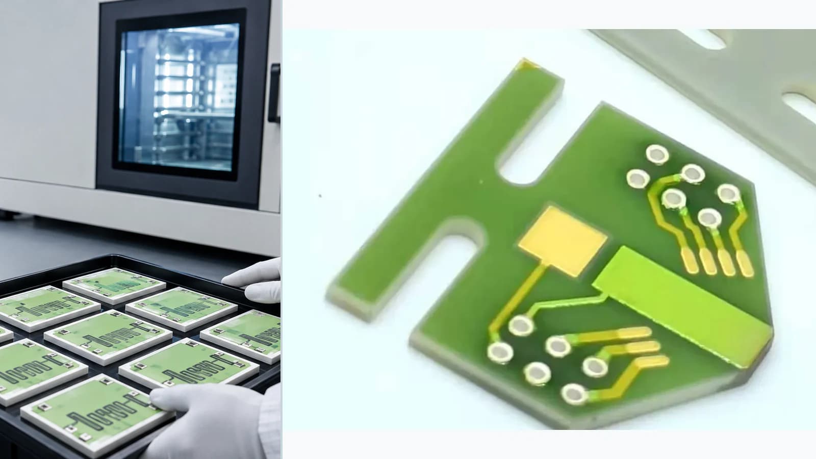 Composite view of material, dimensional, resistance, via, laser-processing, and electrical-test context paired with relevant ceramic thick-film products for Metallized Via Continuity and Resistance Testing