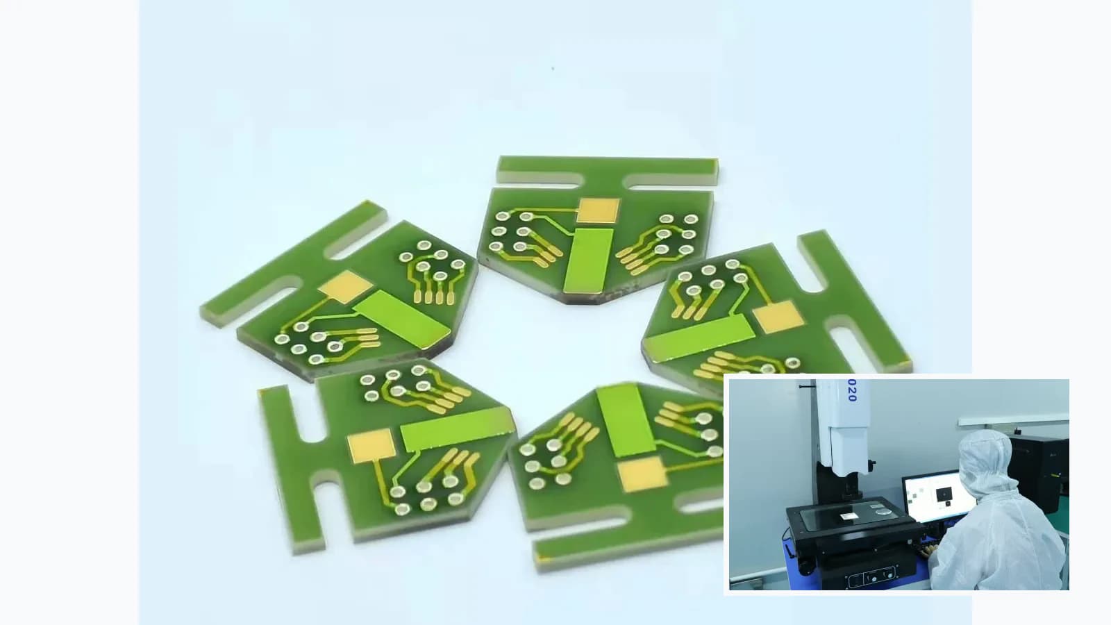 Composite view of cataloged ceramic circuit, via, resistor-array, or voltage-divider products paired with separate inspection context for Metallized-Via Ceramic Circuit Engineering Review