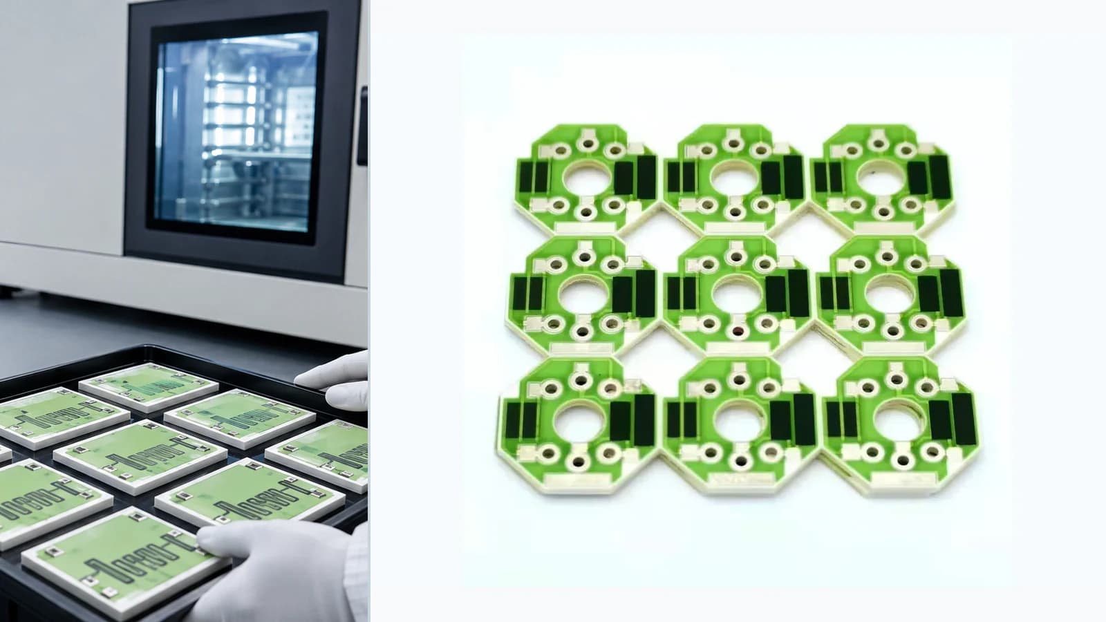 Composite view of cataloged ceramic circuit, via, resistor-array, or voltage-divider products paired with separate inspection context for High-Voltage Divider Engineering Review