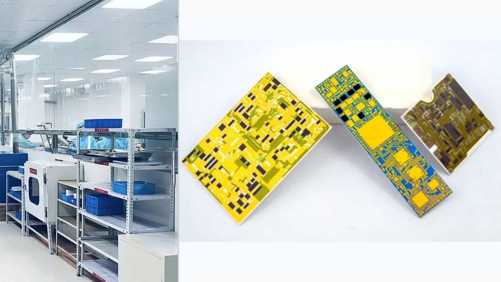 Composite view of cataloged FR4 carbon-track or hybrid products and separate production or packing context for Thick Film Hybrid Circuit Assembly Engineering Review