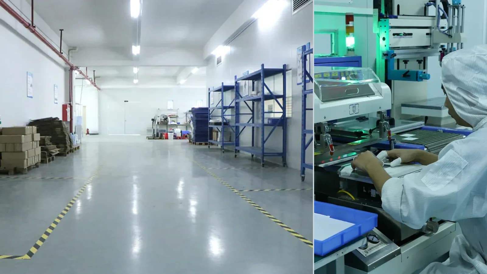 Composite view of material handling, screen-printing equipment, and workshop preparation context for Thick Film Paste Receiving and Conditioning