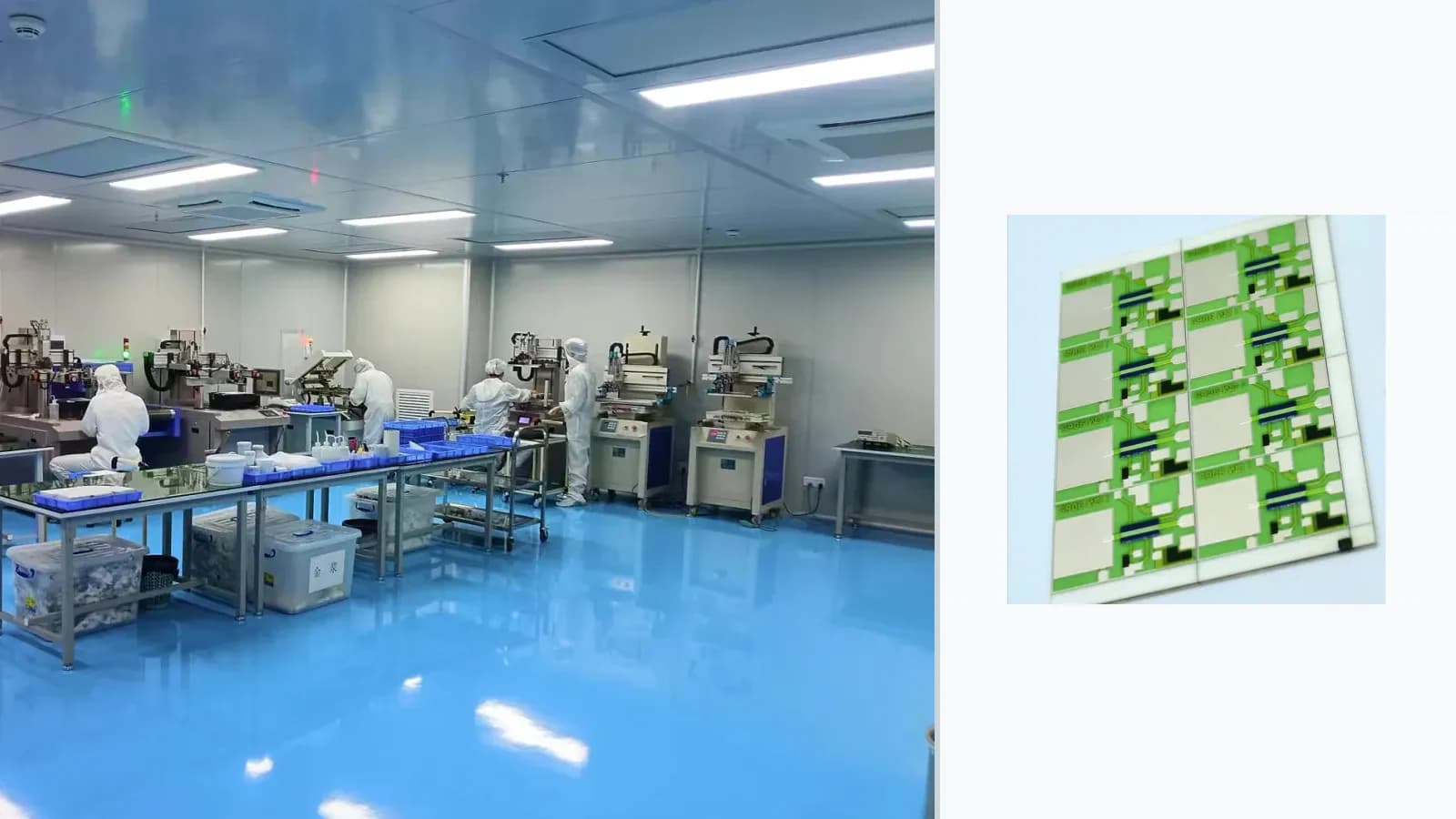 Composite view of real thick-film printing and thermal-processing environments paired with cataloged glazed ceramic circuits or resistor products for Thick Film Resistor Printing and Firing