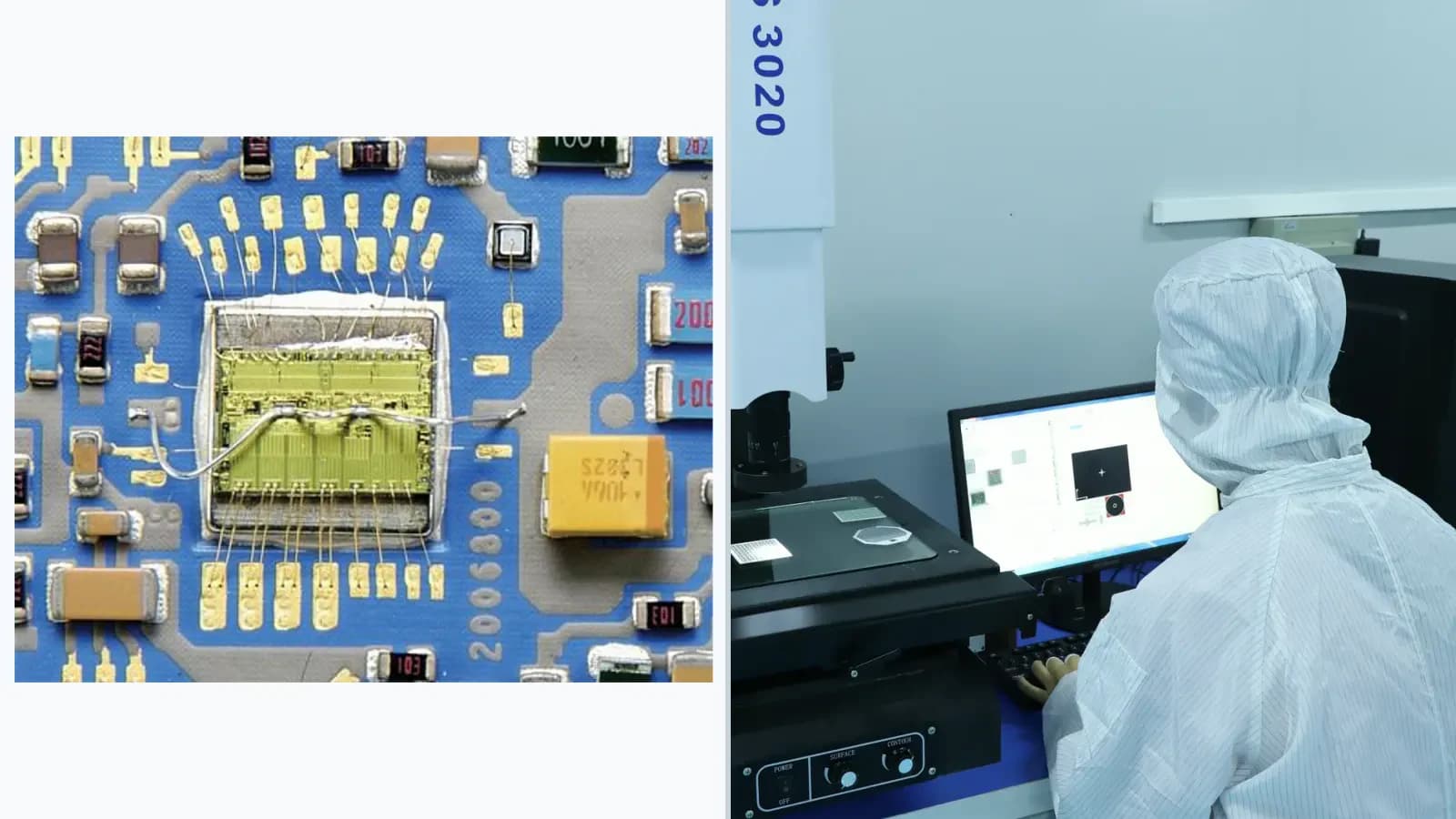 Composite view of cataloged terminations, wire-bond detail, heater terminals, and related inspection context for Wire-Bond Pull and Shear Testing