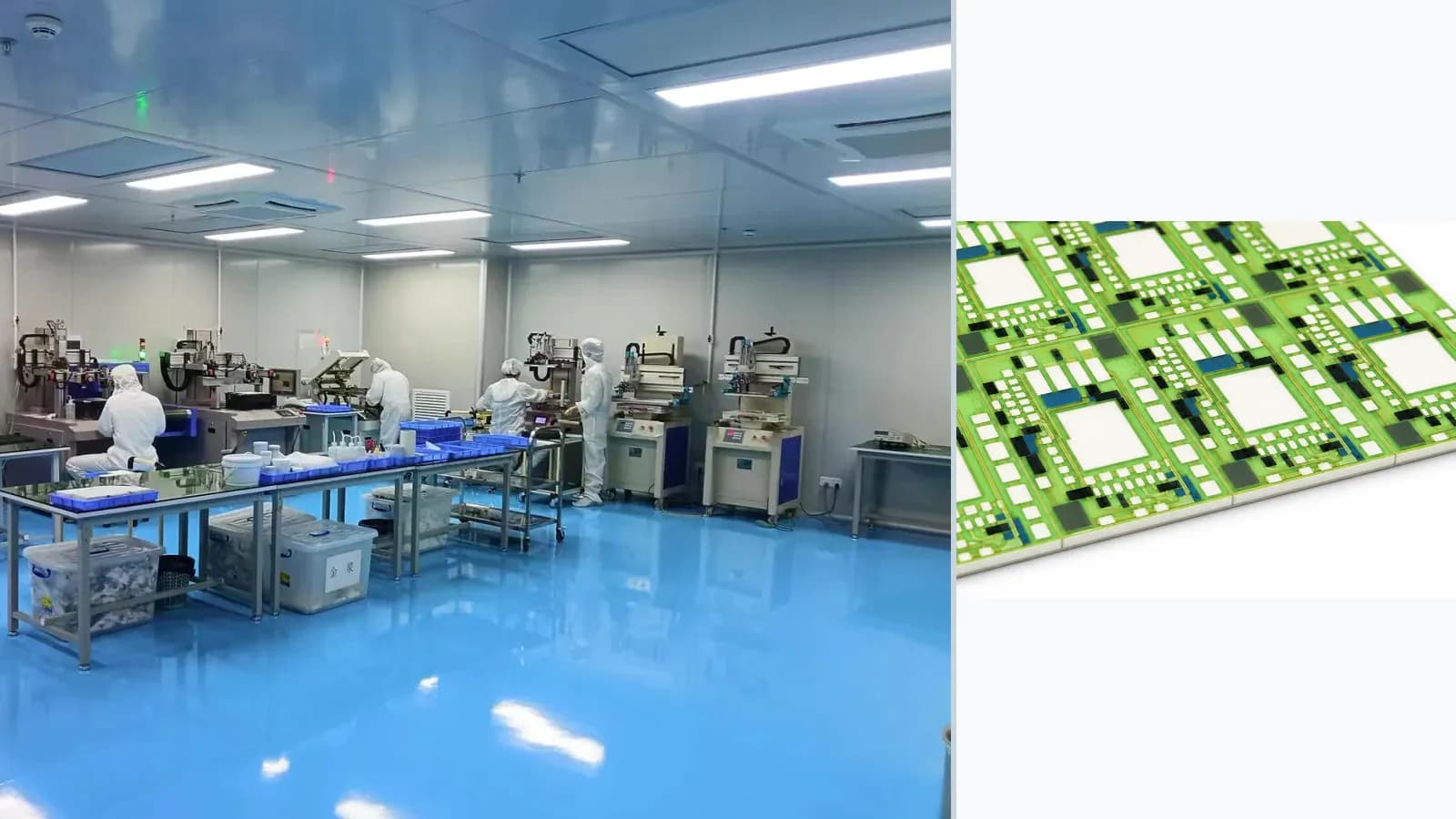 Composite view of screen-printing process context paired with a cataloged glazed thick-film circuit for Copper Thick Film Paste and Atmosphere Processing