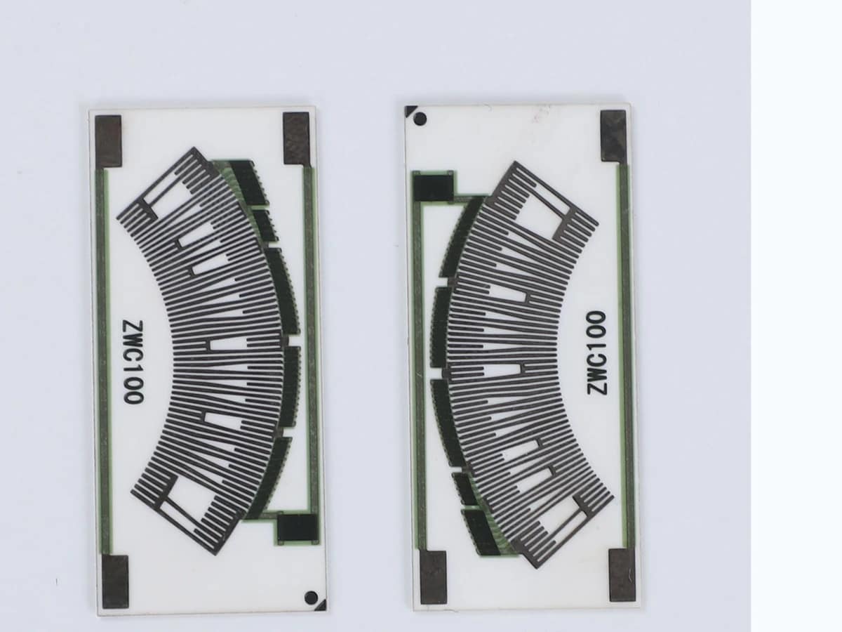 Accelerator Pedal Position Sensor Resistor Card verified printed-feature detail for printed-system and alignment review