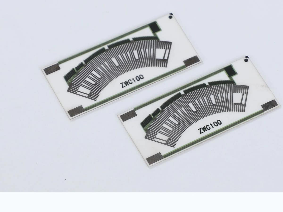 Accelerator Pedal Position Sensor Resistor Card verified printed-feature detail for contact and terminal interface