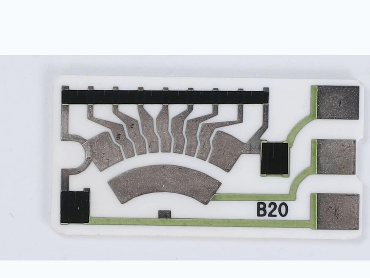 Automotive Fuel Gauge Resistor Card verified printed-feature detail for float travel and curve definition
