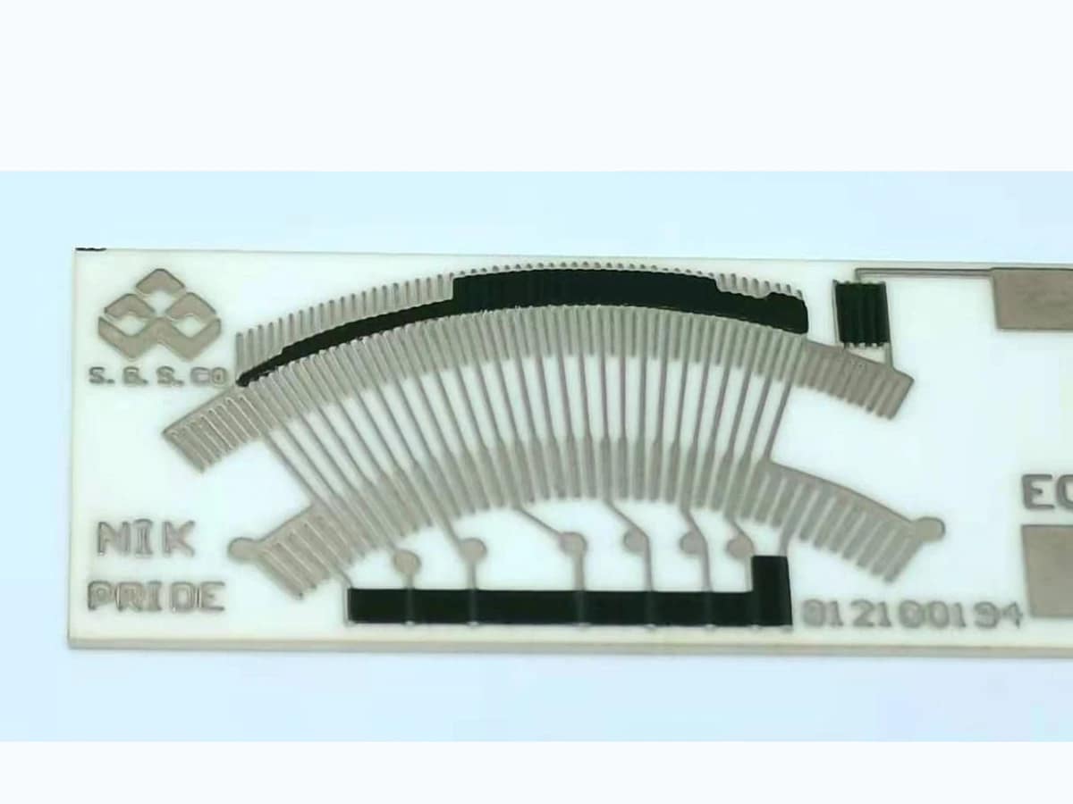 Linear Position Sensor Resistor Card verified printed-feature detail for travel and kinematic mapping
