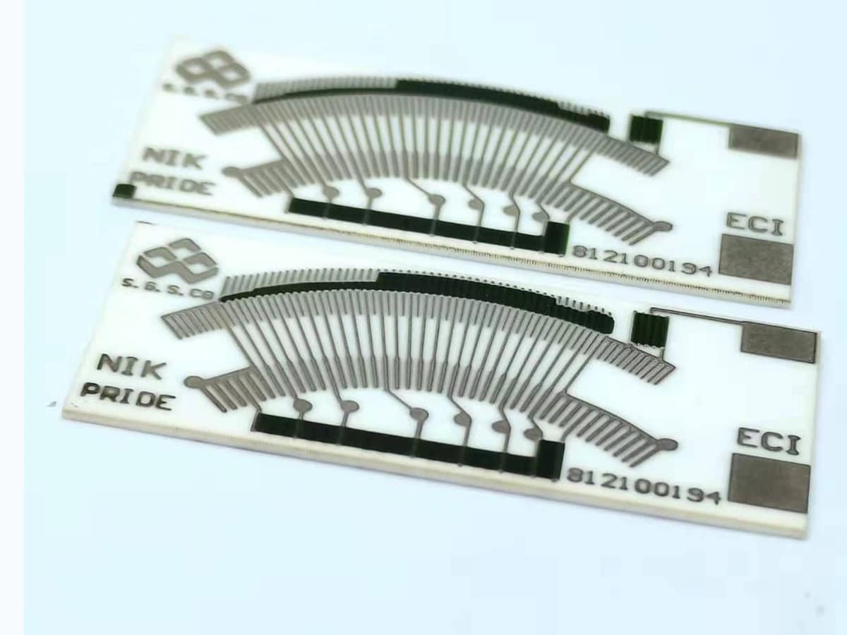 Linear Position Sensor Resistor Card verified printed-feature detail for slider or wiper integration