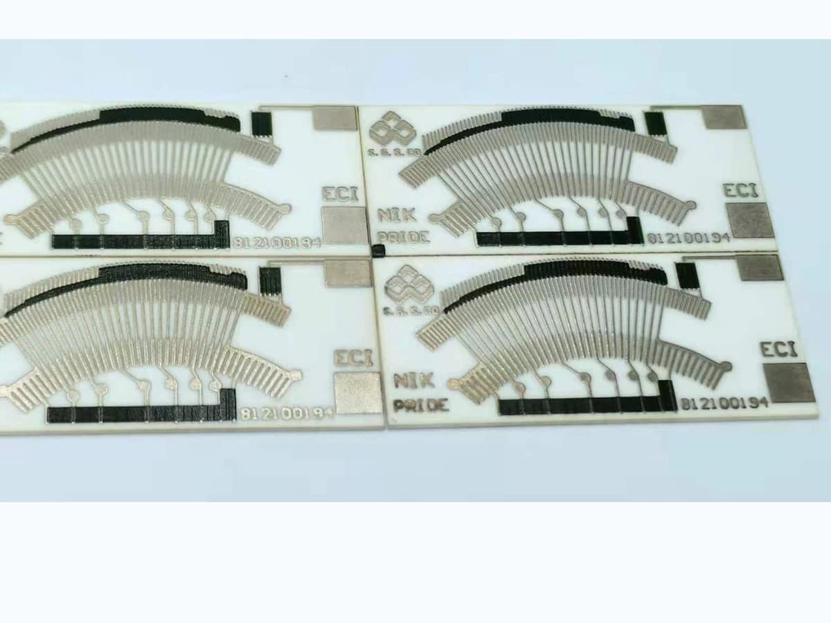 Linear Position Sensor Resistor Card verified printed-feature detail for full-travel validation