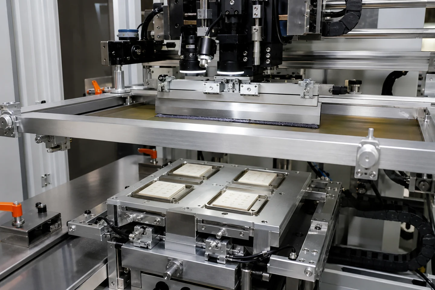 Thick film screen printing process on ceramic substrates