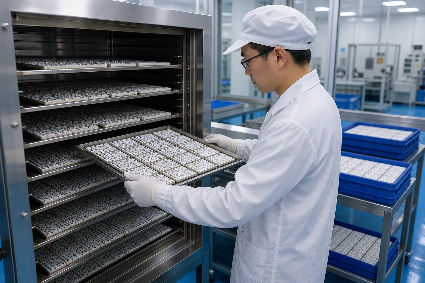 Post firing ceramic circuit cooling rack