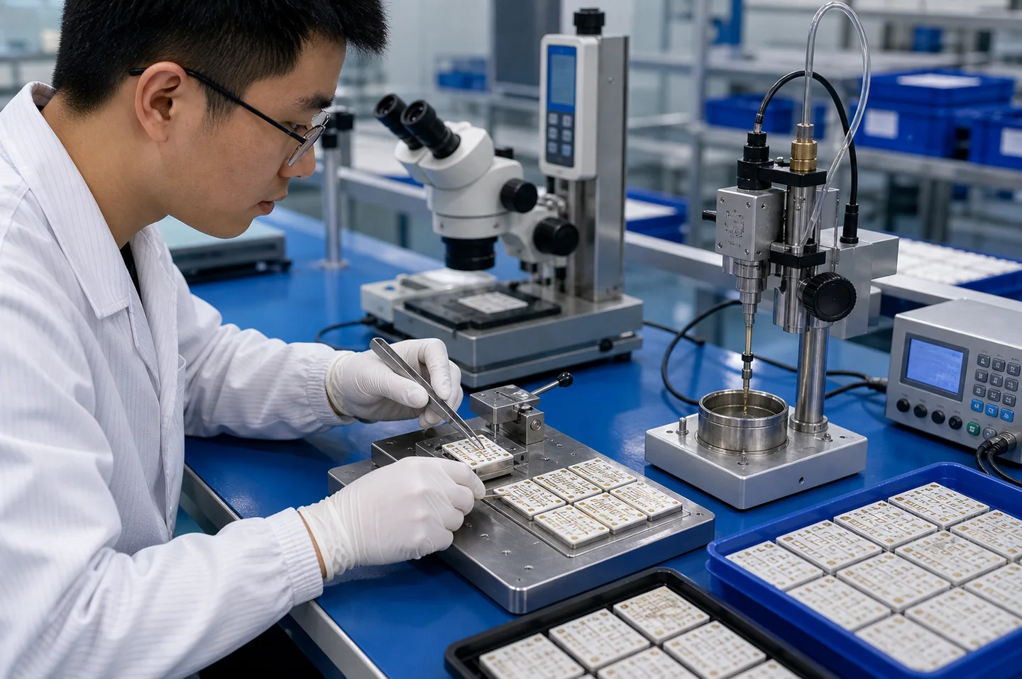 Adhesion and solderability testing for metallized ceramic circuits