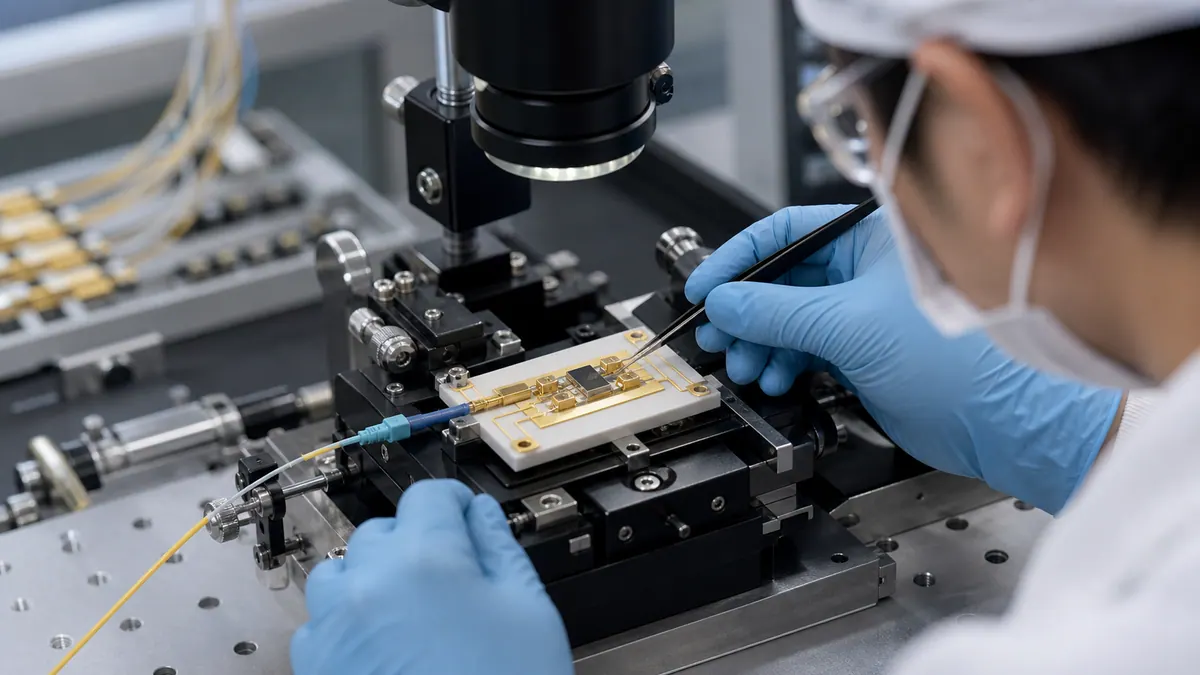 AlN Thin Film Submounts for Optical Communication