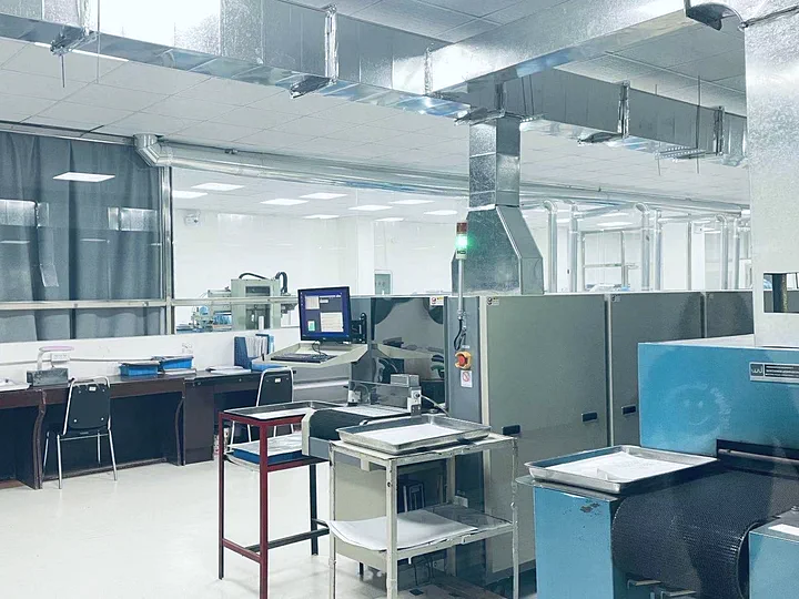 Company thermal-processing workshop with controlled production equipment