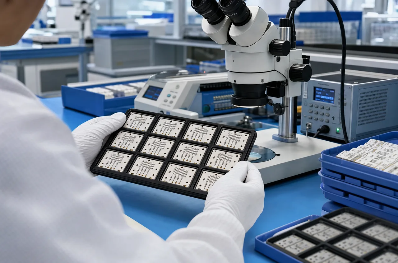 Ceramic thick film circuit inspection in clean workshop