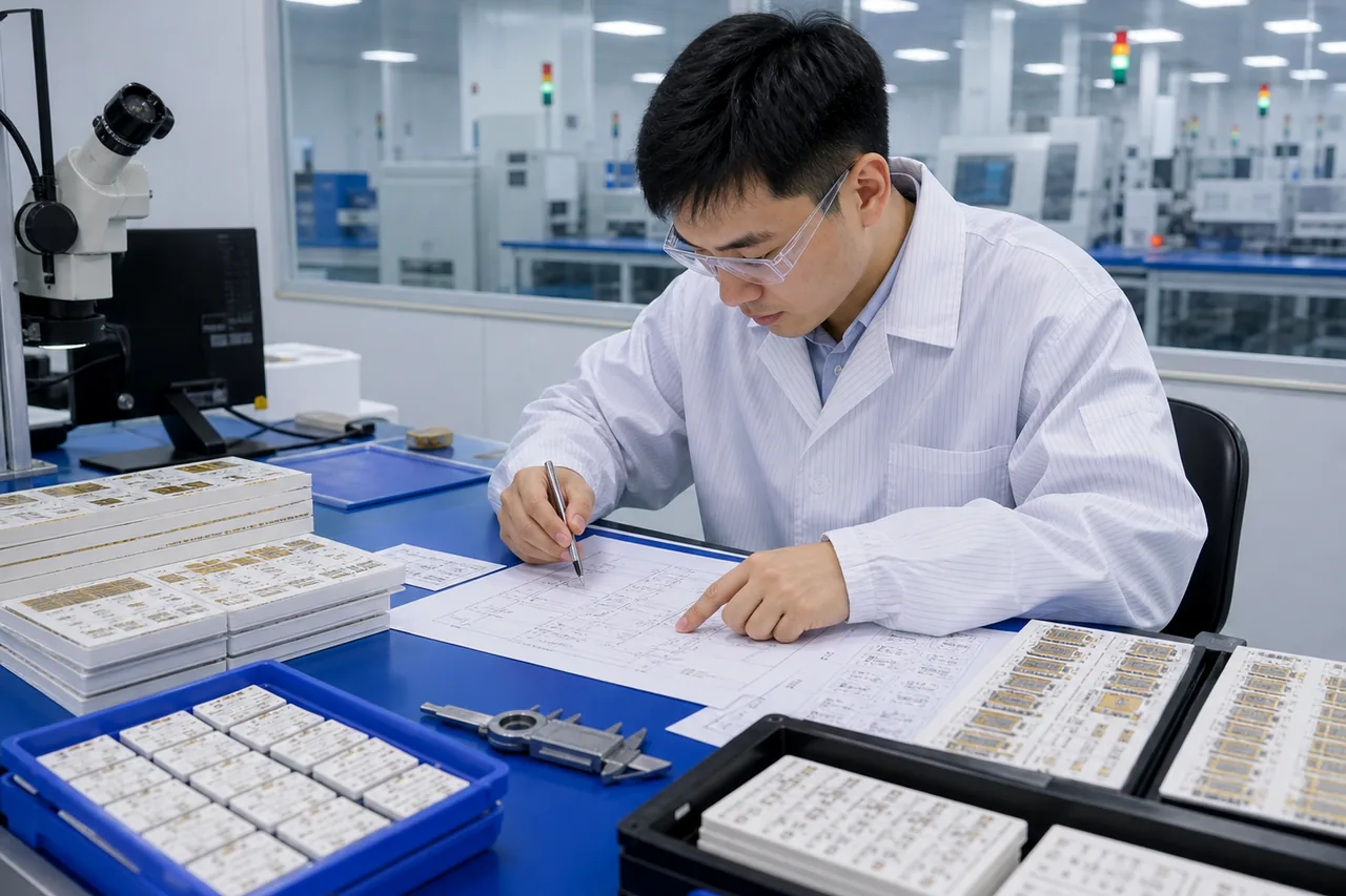 Engineering review for ceramic thick film circuit RFQ
