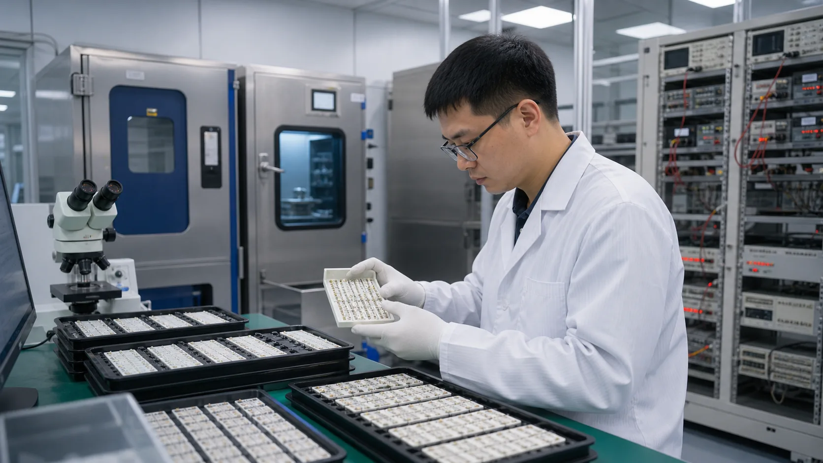Reliability laboratory testing ceramic thick film PCB samples