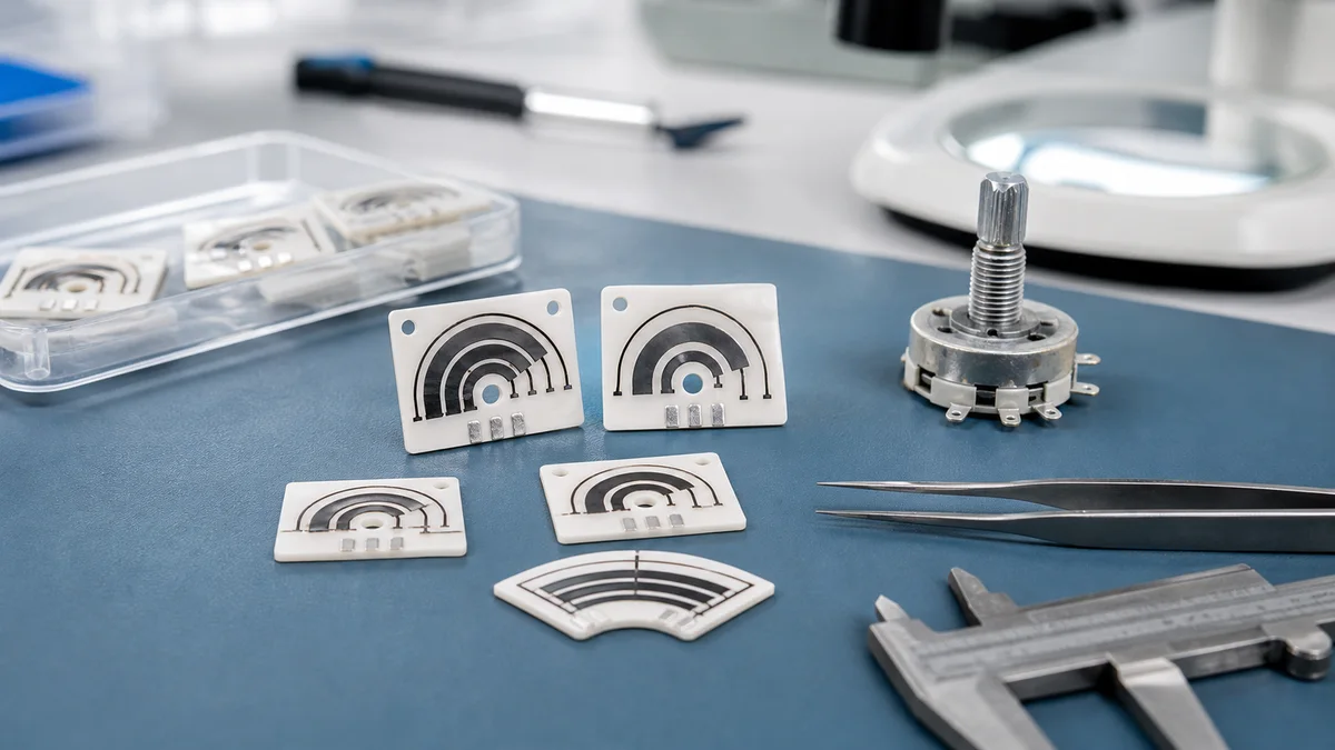Custom Small Thick Film PCB for Potentiometer and Sensor Integration