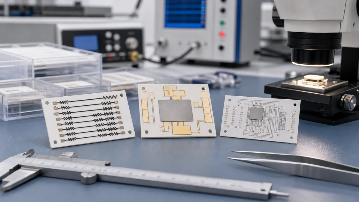 Thick Film PCB vs Ceramic PCB vs Thin Film Circuit