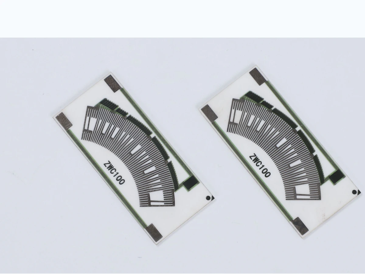 Accelerator Pedal Position Sensor Resistor Card verified printed-feature detail for pedal travel and track mapping