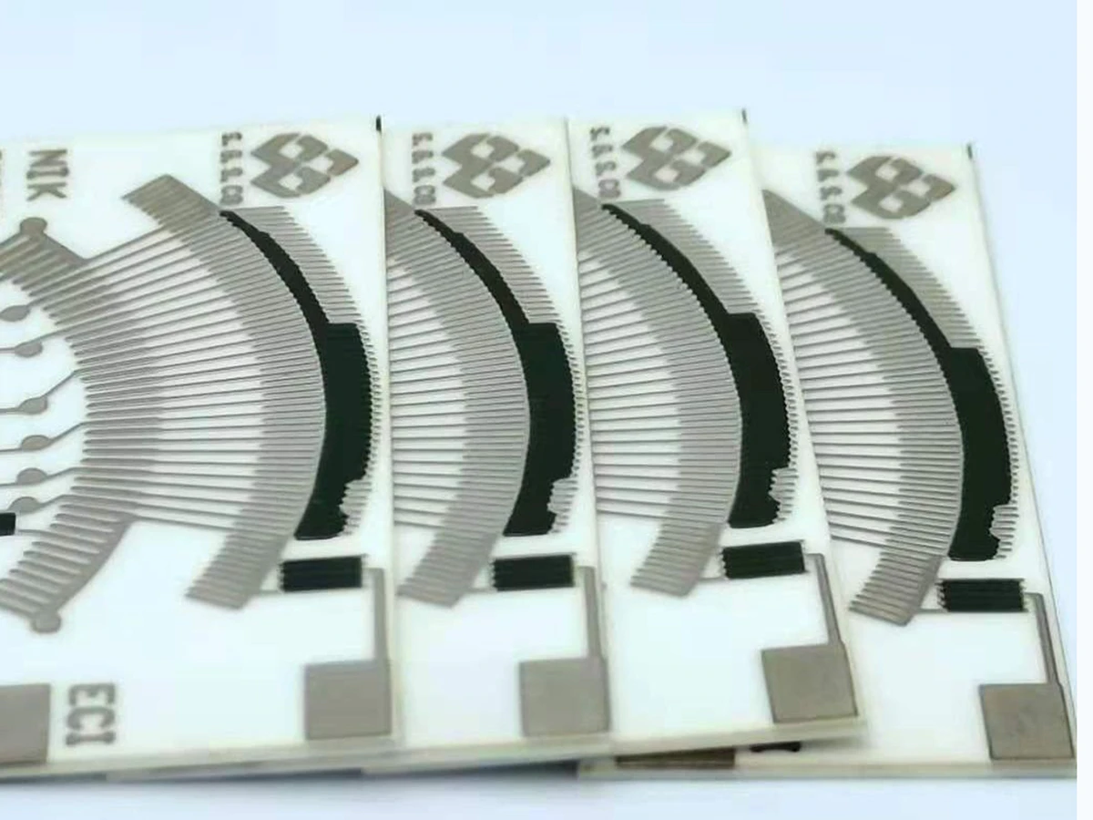 Linear Position Sensor Resistor Card verified printed-feature detail for track, collector, and terminal layout